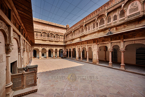 inner courtyard inside Junagarh Fort