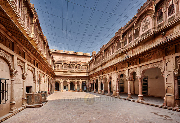 inner courtyard inside Junagarh Fort