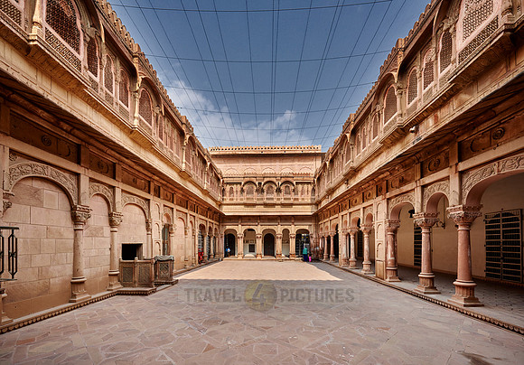 inner courtyard inside Junagarh Fort