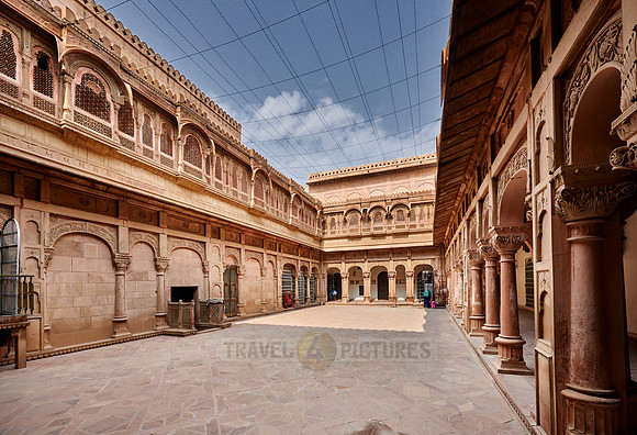 inner courtyard inside Junagarh Fort
