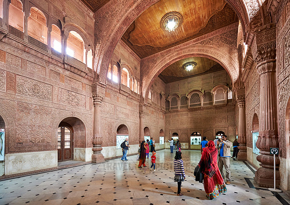 Great hall inside Junagarh Fort