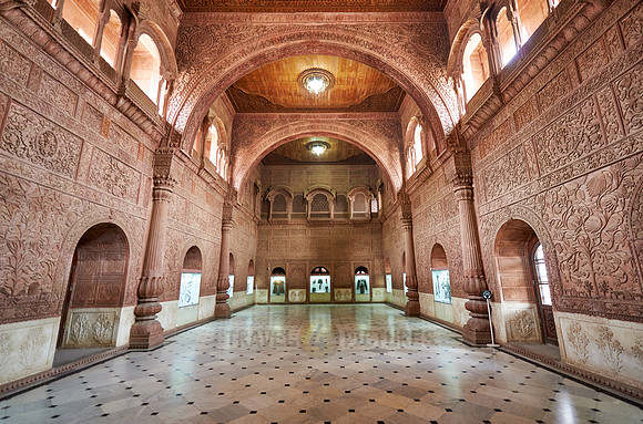 Great hall inside Junagarh Fort
