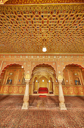 Karan Mahal, public audience hall, emperor throne, Exquisite glass inlay work