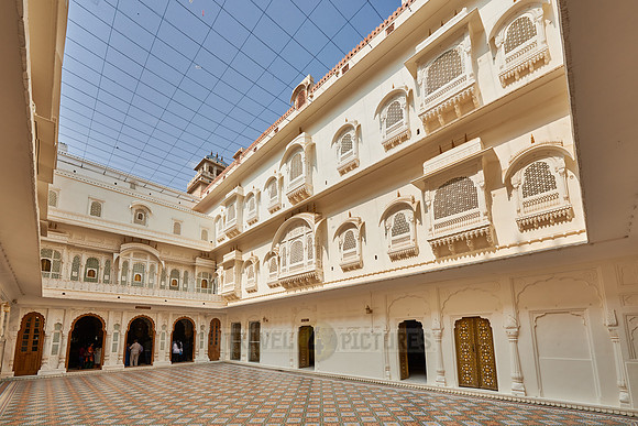 inner courtyard inside Junagarh Fort