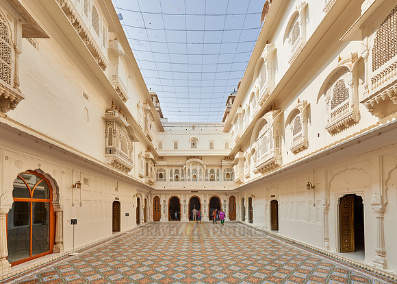inner courtyard inside Junagarh Fort