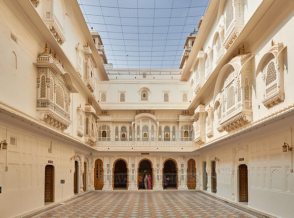 inner courtyard inside Junagarh Fort