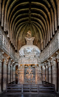 interior shot of Cave No. 26 of Ajanta caves
