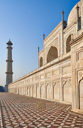 marble detail at Taj Mahal