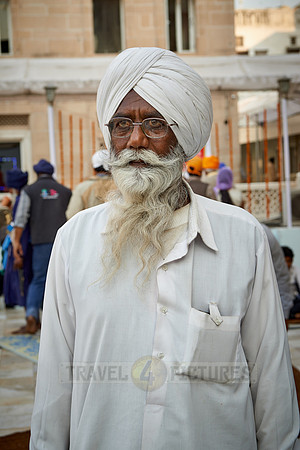typical Sikh men with turban and beard