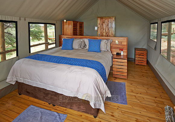 interior view of room in Polentswa Tented Camp