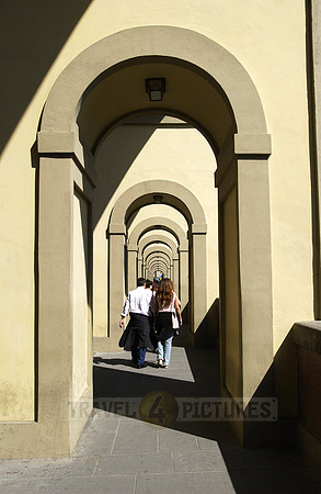 Tourists at the Uffizi Galleries