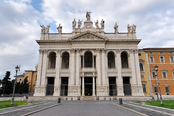 Baroque façade of the Basilica of St. John Lateran