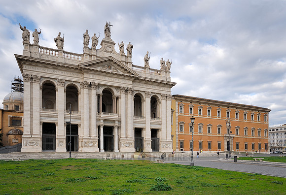 Baroque façade of the Basilica of St. John Lateran