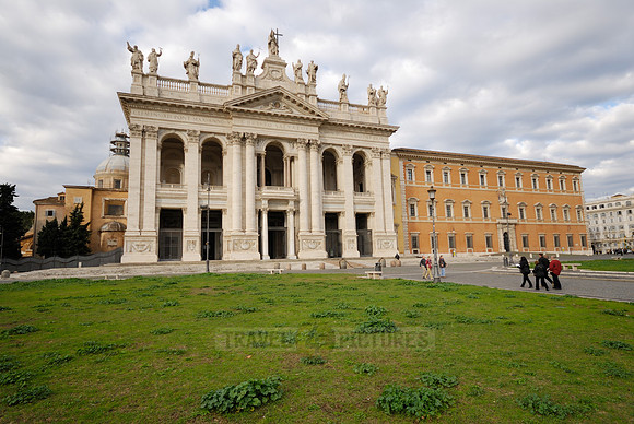 Baroque façade of the Basilica of St. John Lateran