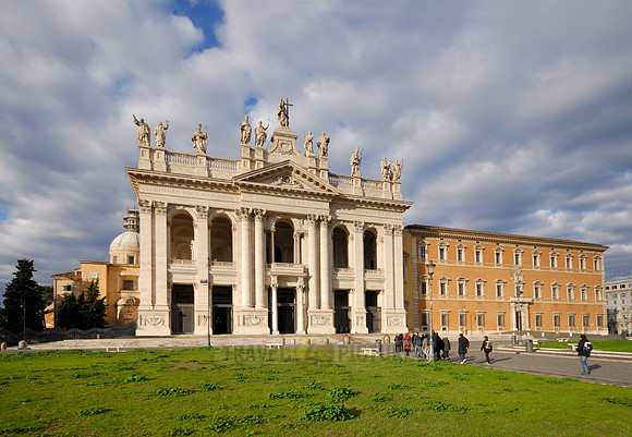 Baroque façade of the Basilica of St. John Lateran