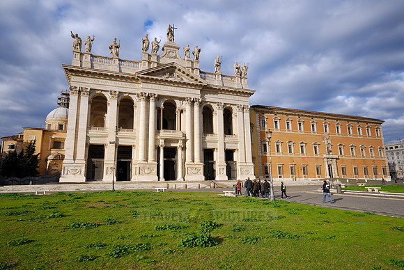 Baroque façade of the Basilica of St. John Lateran
