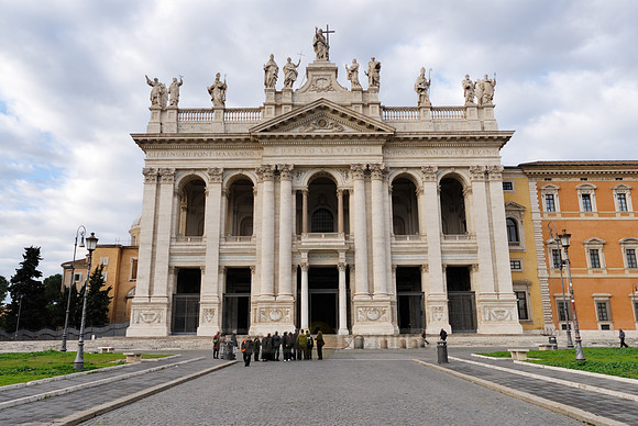 Baroque façade of the Basilica of St. John Lateran