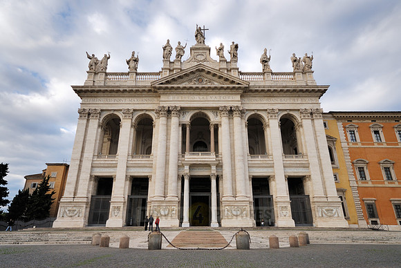 Baroque façade of the Basilica of St. John Lateran