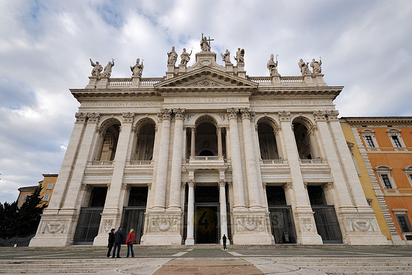 Baroque façade of the Basilica of St. John Lateran