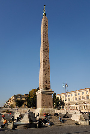 obelisco Flaminio at Piazza del Popolo