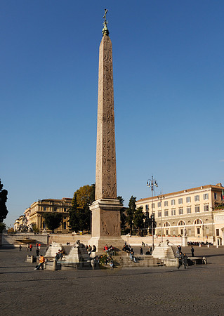 obelisco Flaminio at Piazza del Popolo