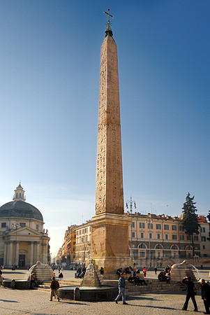 obelisco Flaminio at Piazza del Popolo