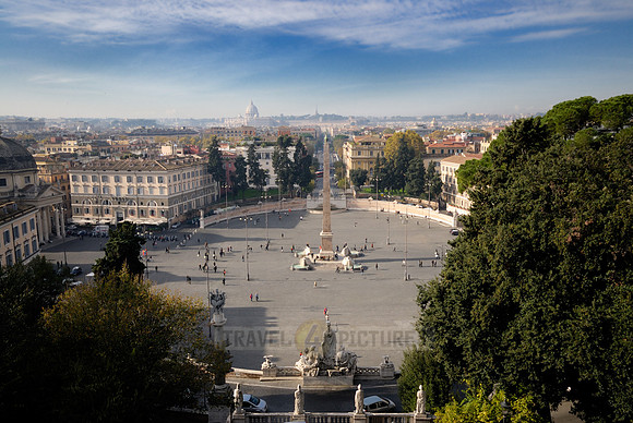 viem from Pincio onto Piazza del Popolo