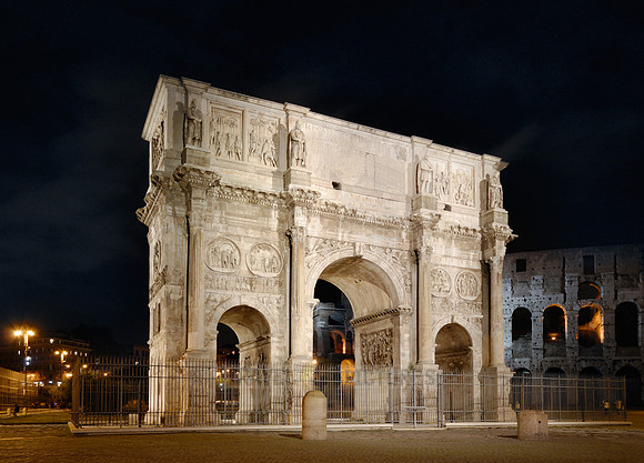illuminated Arch of Constantine