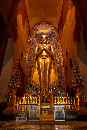 Giant standing golden Buddha of Ananda Temple