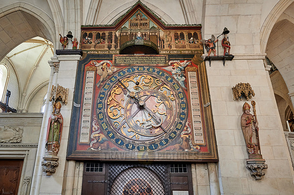 Astronomical clock in St. Paul's Cathedral in Muenster