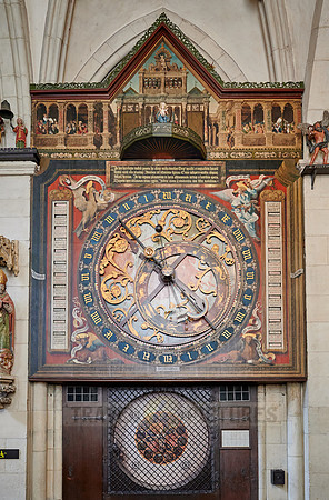 Astronomical clock in St. Paul's Cathedral in Muenster