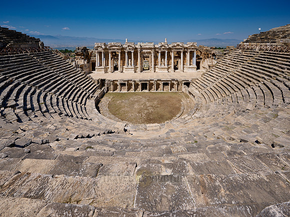famous theater of Hierapolis, Pamukkale Archeological Site