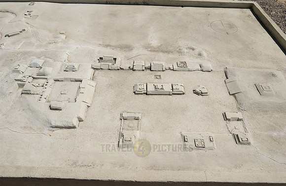 model of Pyramids of  Monte Alban