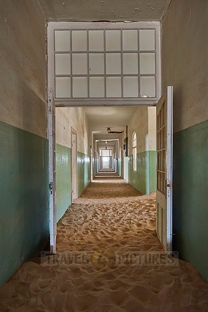 ruins of hospital in Kolmanskop ghost town