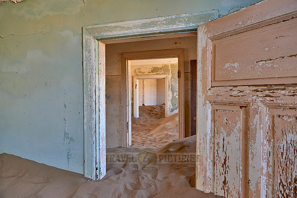 ruins of hospital in Kolmanskop ghost town