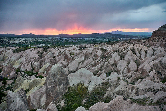 sunset over Red Valley, Goreme