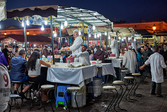 Jemaa el-Fnaa at night