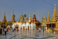 imposing buildings in SHWEDAGON PAGODA