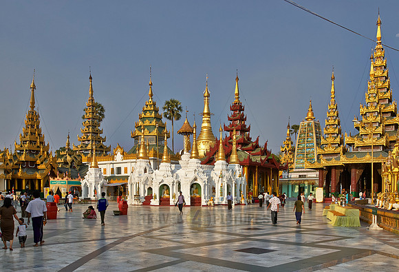 imposing buildings in SHWEDAGON PAGODA