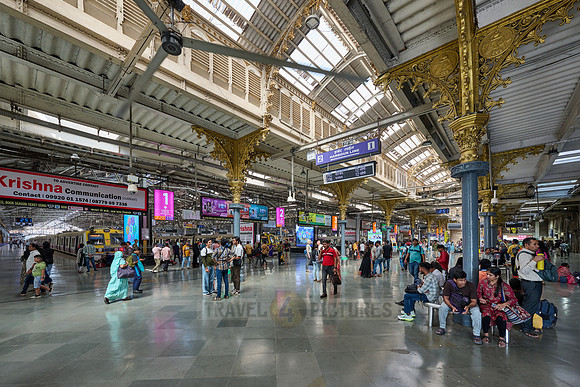 interior shot of Chhatrapati Shivaji Terminus (Victoria Terminus)