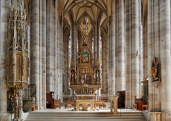 interior shot of church Munster St. Georg