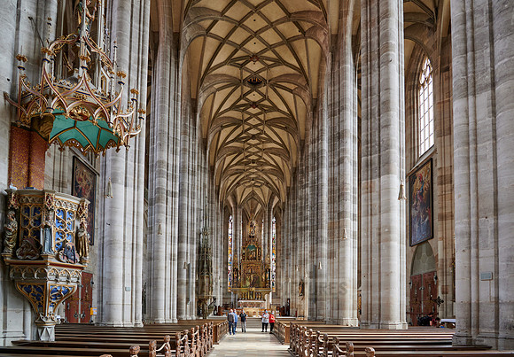 interior shot of church Munster St. Georg