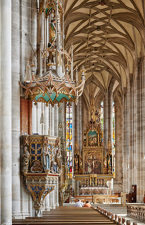 interior shot of church Munster St. Georg