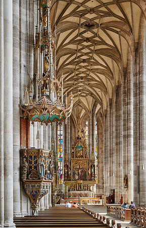 interior shot of church Munster St. Georg