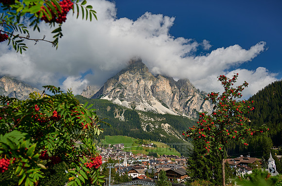 view on Mount Sassongher