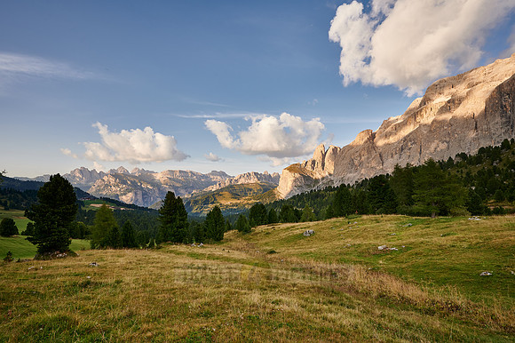 Nature park Puez-Geisler seen from Sella Joch