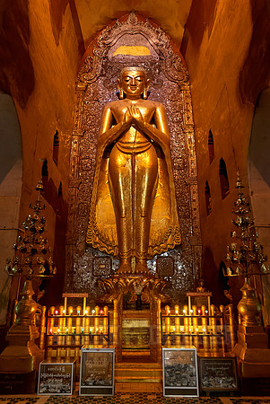 Giant standing golden Buddha of Ananda Temple