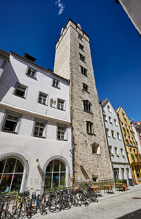 the Golden Tower of Regensburg