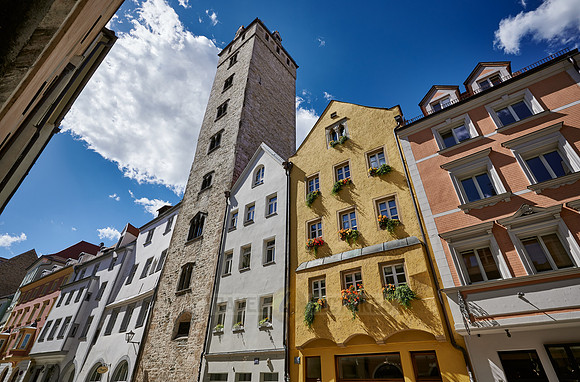 the Golden Tower of Regensburg