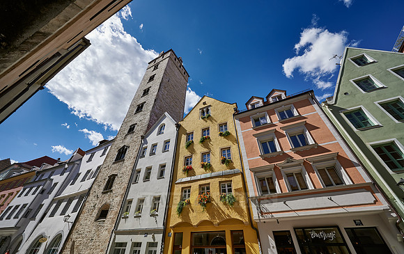 the Golden Tower of Regensburg